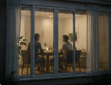 커튼을 열면 사생활이 너무 잘 보여요
